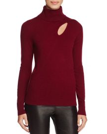 C by Bloomingdale  39 s Cashmere Cutout Turtleneck Sweater red at Bloomingdales